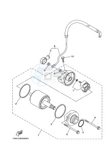 MT07 700 (1WSA) drawing STARTING MOTOR