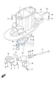 DF 350A drawing Drive Shaft Housing w/Transom (X)