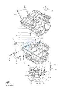 FZ1-S FZ1 FAZER 1000 (1CAK 1CAL) drawing CRANKCASE