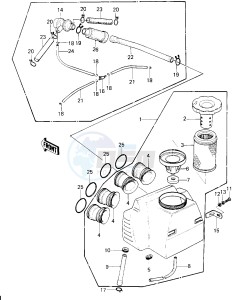 KZ 750 H [LTD] (H1) [LTD] drawing AIR CLEANER -- 80 H1- -