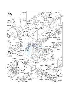 KAF 620 A [MULE 2510 4X4] (A1-A5) [MULE 2510 4X4] drawing DRIVE SHAFT -- FRONT- -