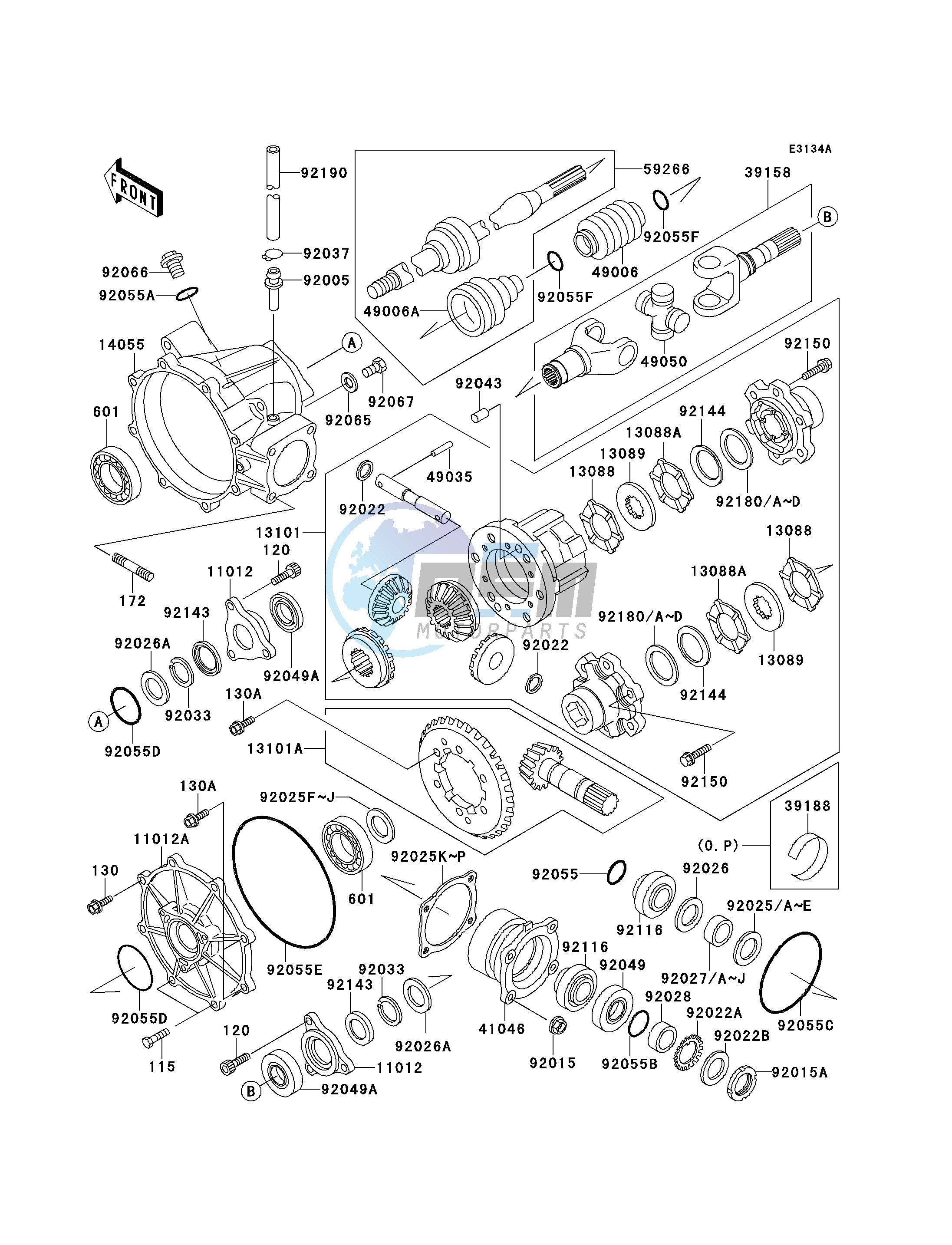 DRIVE SHAFT -- FRONT- -