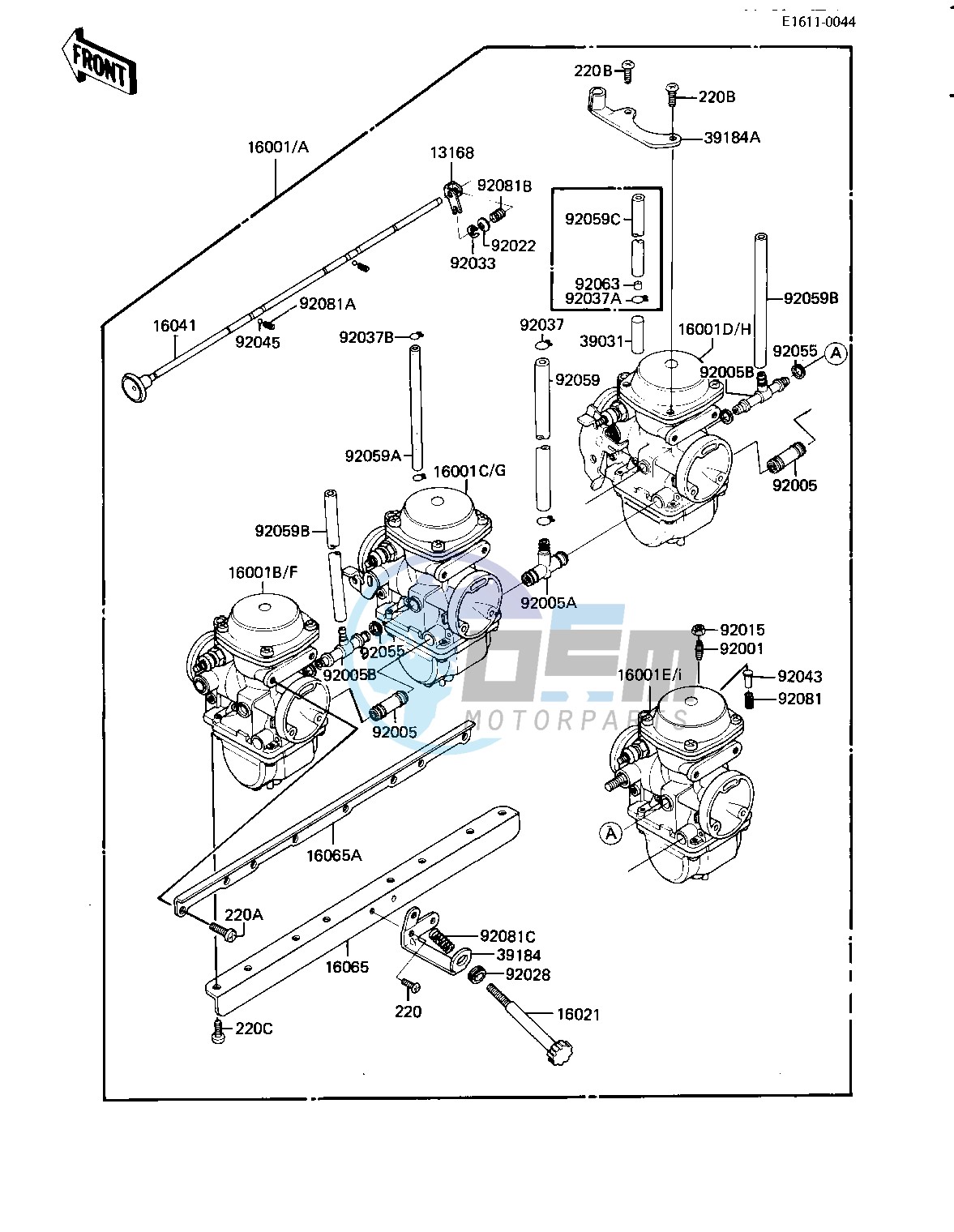 CARBURETOR ASSY -- KZ650-H2- -