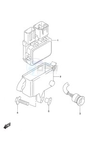 DF 20A drawing PTT Switch Remote Control w/Power Tilt