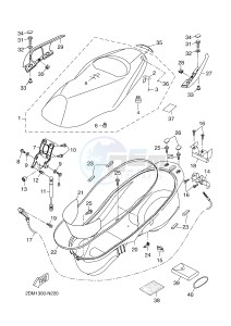 YPR125R XMAX 125 EVOLIS 125 (2DM8) drawing SEAT