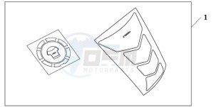 CBR1000RAA France - (F / ABS CMF HRC) drawing TANKPAD / FUEL LID COVER