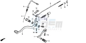 XLR125R drawing PEDAL