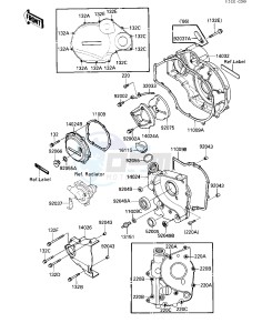 ZX 1000 A [NINJA 1000R] (A1-A2) [NINJA 1000R] drawing ENGINE COVERS