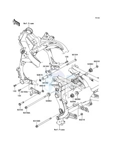 VERSYS KLE650CDF XX (EU ME A(FRICA) drawing Engine Mount