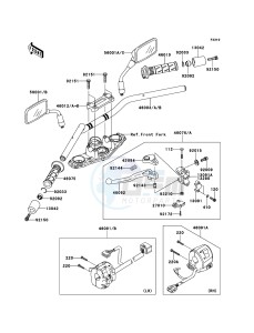 ER-6n ABS ER650B8F GB XX (EU ME A(FRICA) drawing Handlebar