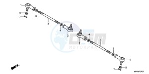 TRX420TMB TRX420 ED drawing TIE ROD