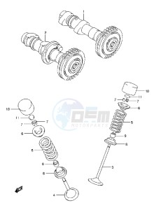 LT-A750X drawing CAM SHAFT/VALVE