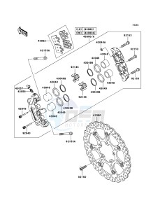 NINJA ZX-10R ZX1000D6F FR GB XX (EU ME A(FRICA) drawing Front Brake