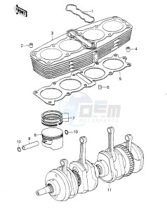 KZ 1000 G [CLASSIC] (G1) [CLASSIC] drawing CYLINDER_PISTONS_CRANKSHAFT