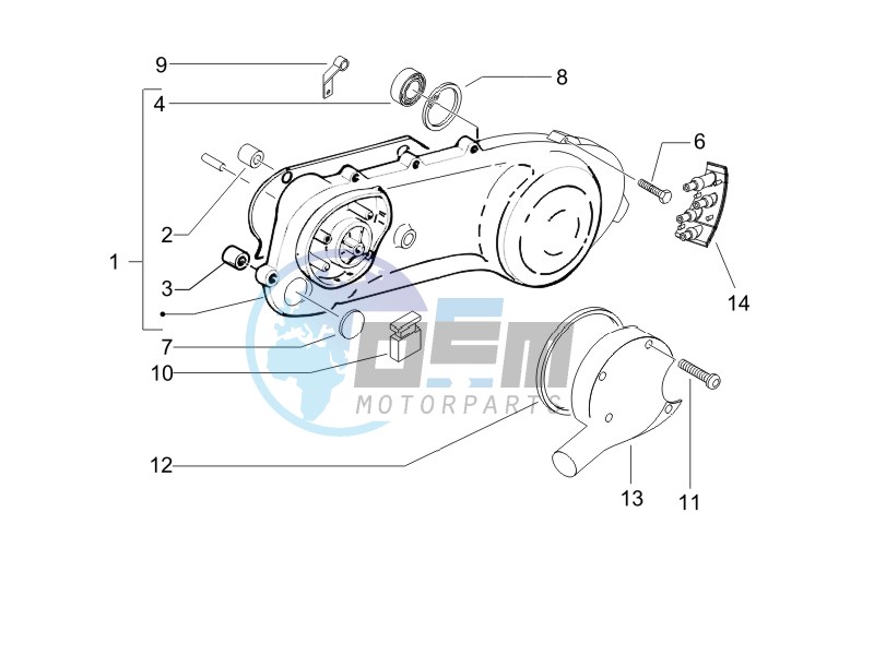 Crankcase cover - Crankcase cooling