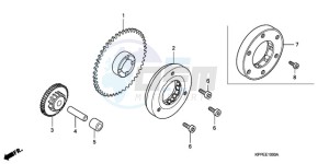 CBR125RW9 Germany - (G / WH) drawing STARTING CLUTCH