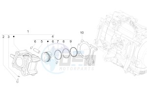 MEDLEY 150 4T IE ABS E4-2016-2018 (EMEA) drawing Cylinder-piston-wrist pin unit