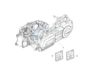 GTS 300 SUPER 4T 4V IE ABS E4 (EMEA) drawing Engine, assembly