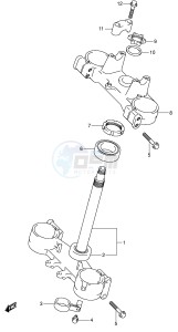 RM125 (E3-E28) drawing STEERING STEM (MODEL K4)