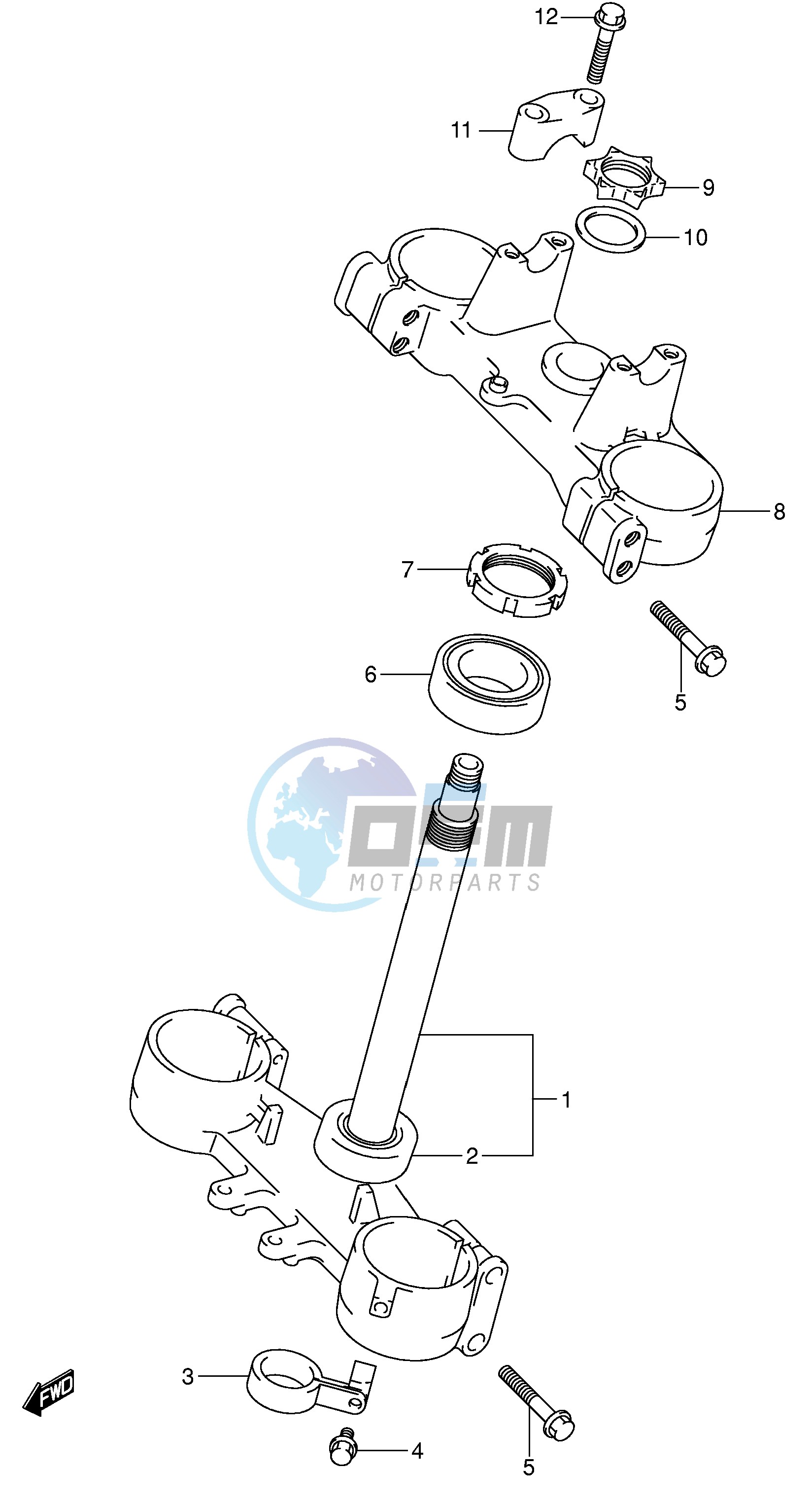 STEERING STEM (MODEL K4)