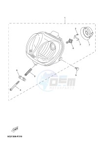 YN50FM NEO'S 4 (2CG6) drawing HEADLIGHT