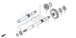 TRX420FM FOURTRAX drawing FINAL SHAFT