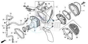 CRF450R drawing AIR CLEANER (CRF450R3,4)