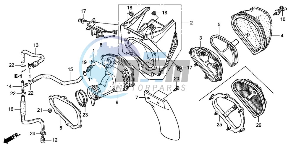 AIR CLEANER (CRF450R3,4)