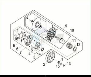 JOYMAX-Z+ 300 (LW30W2Z1-EU) (M2) drawing DRIVEN PULLEY