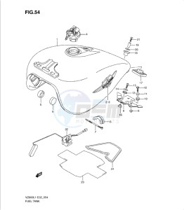 VZ800L1 drawing FUEL TANK (VZ800UEL1 E19)