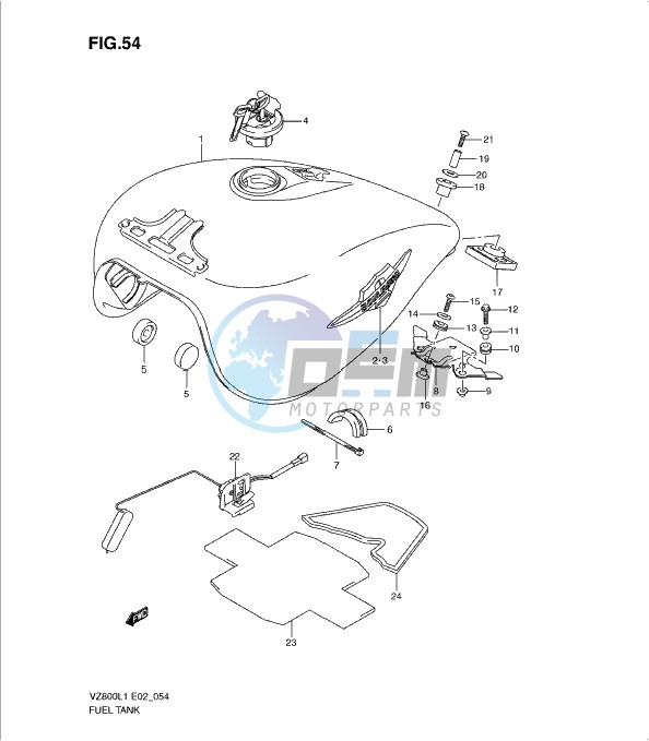 FUEL TANK (VZ800UEL1 E19)