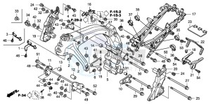 CBF600S drawing FRAME BODY (CBF600S8/SA8/N8/NA8)