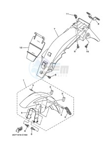 YBR125E (BN9J) drawing FENDER