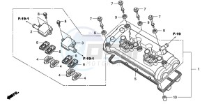 CBF1000A drawing CYLINDER HEAD COVER