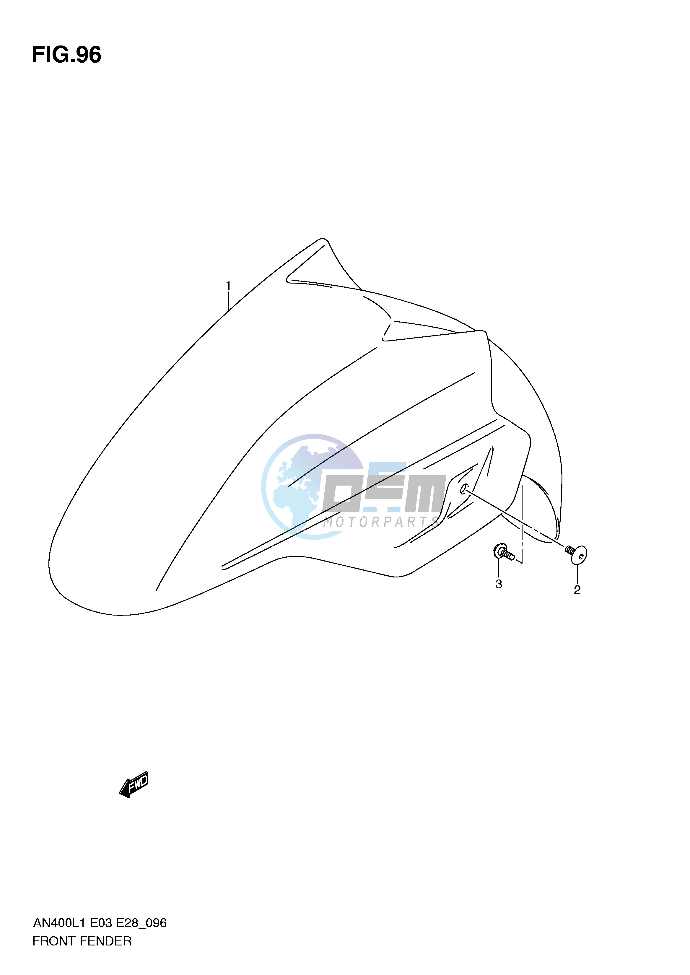 FRONT FENDER (AN400L1 E33)