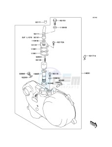 KFX50 KSF50A6F EU drawing Oil Pump