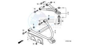 TRX420FA9 Australia - (U) drawing FRONT ARM