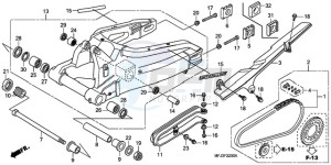 CBR600RR9 Korea - (KO) drawing SWINGARM