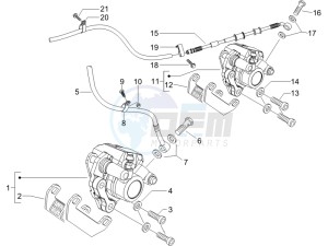 Runner 200 VXR 4t Race (UK) UK drawing Brakes hose  - Calipers