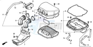 CBR600SE drawing AIR CLEANER (CBR600FS/3S/T/3T/SET)