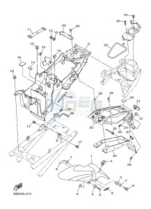 XJ6F ABS 600 DIVERSION F (ABS) (1DG3) drawing FENDER