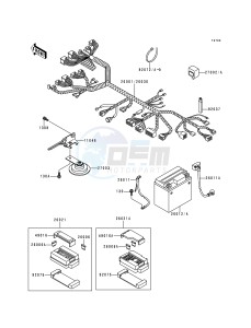 EX 250 F [NINJA 250R] (F6-F9) [NINJA 250R] drawing CHASSIS ELECTRICAL EQUIPMENT