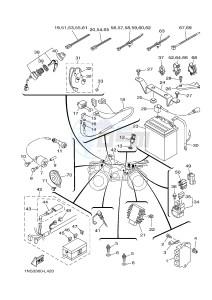 YFM350FWA YFM35FGB GRIZZLY 350 4WD (1NS3 1NS3 1NS4) drawing ELECTRICAL 1