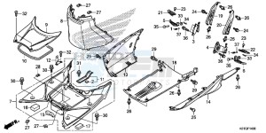 SH125SG SH300A UK - (E) drawing FLOOR STEP/ UNDER COVER