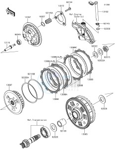 Z650 ER650HJF XX (EU ME A(FRICA) drawing Clutch