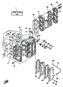 40H drawing CYLINDER--CRANKCASE