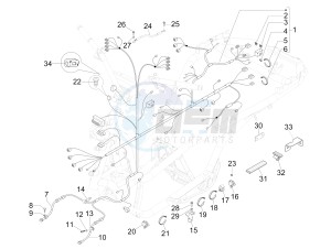 MP3 300 ie lt Touring drawing Main cable harness