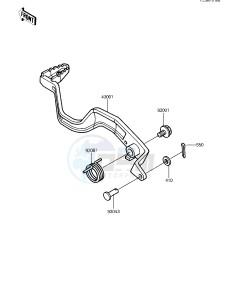 KXT 250 B [TECATE] (B1) [TECATE] drawing BRAKE PEDAL