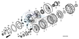 TRX420TM9 Australia - (U / 2WD) drawing CLUTCH