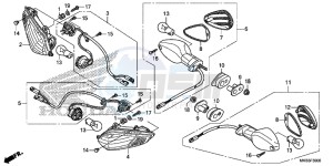 CBR1000RAG CBR1000 - Fireblade ABS Europe Direct - (ED) drawing WINKER